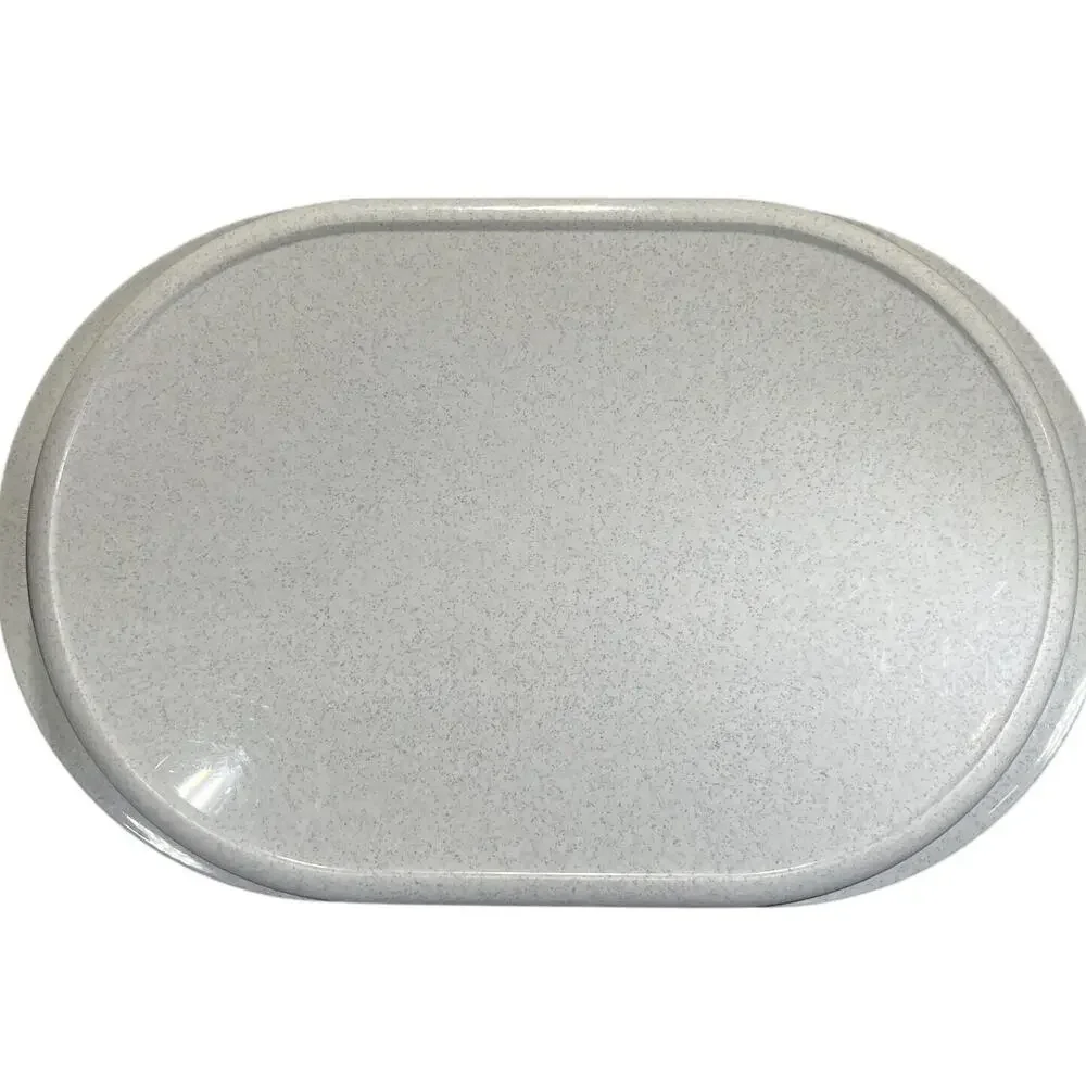 Tupperware Preludio Serving Tray Fireworks Speckled Oval Platter 2016 Vintage